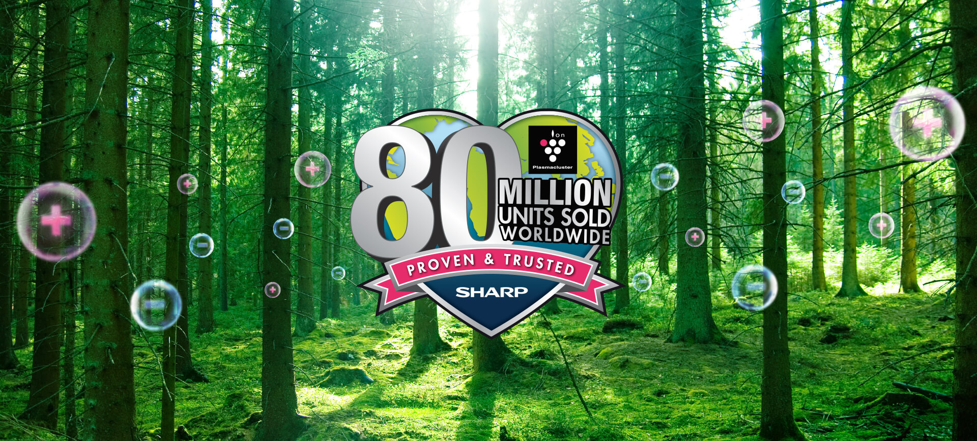 ยอดขาย 80 ล้านเครื่องทั่วโลกด้วยผลิตภัณฑ์ชาร์ปพลาสม่าคลัสเตอร์